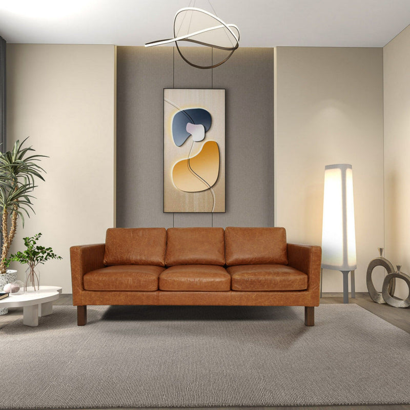 Memphis - Waxy Sofa - Cognac