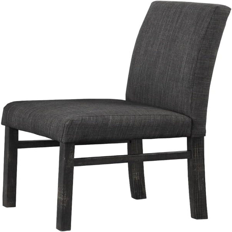 5 Piece Transitional Dining Set With Table And Upholstered Chairs