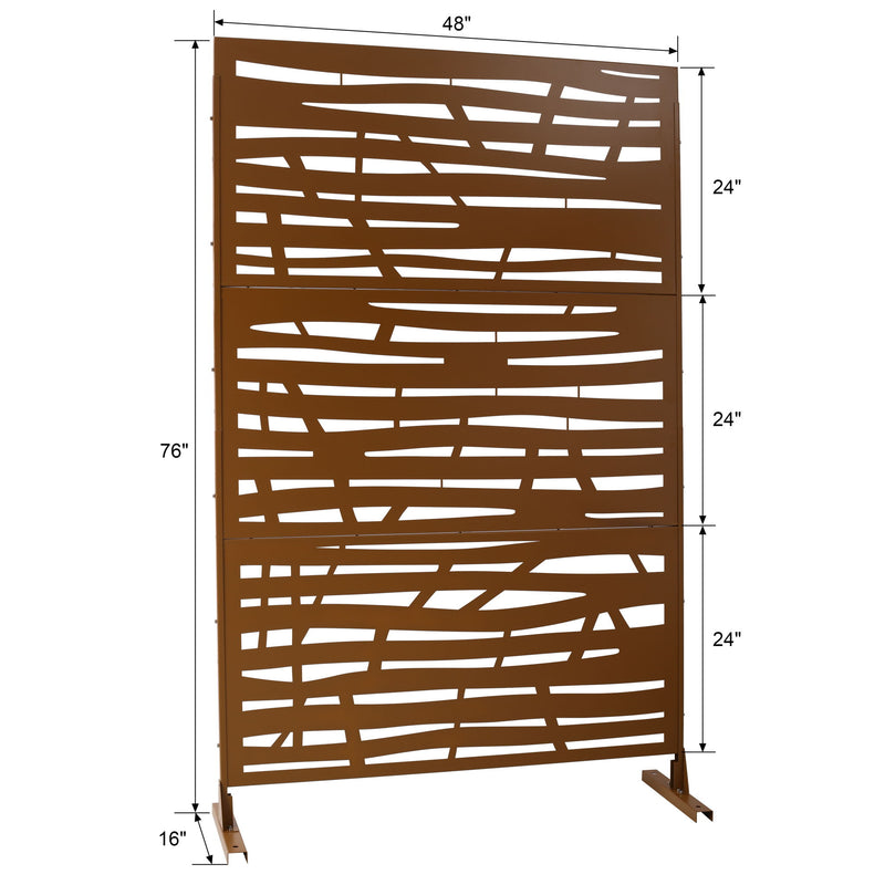 Outdoor & Indoor Privacy Screen Metal Privacy Screen