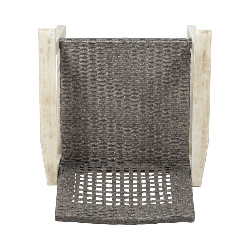 Outdoor Dining Chair Acacia Wood Frame (Set of 2)
