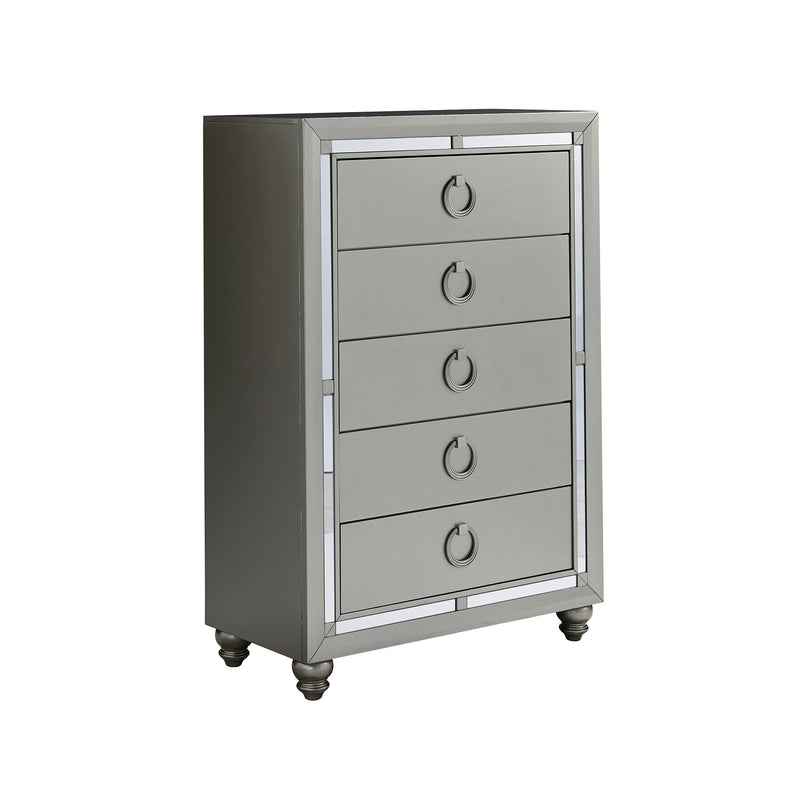 Chloe - Chest - Silver / Gray