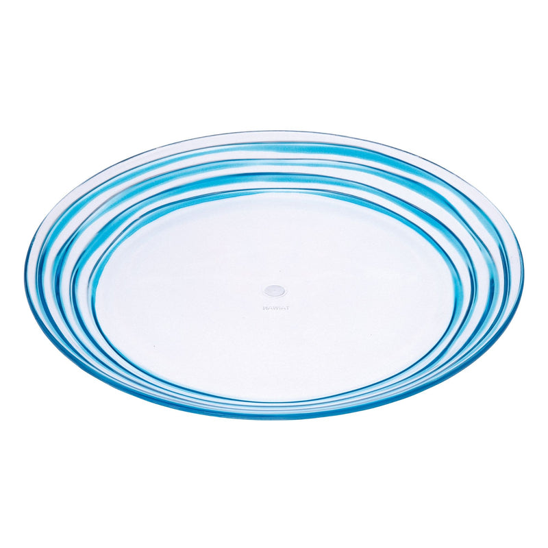 Designer Swirl Acrylic Dinner Plates (Set of 4)