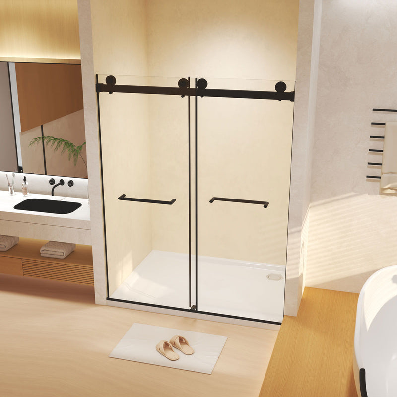Frameless Double Sliding Shower Door