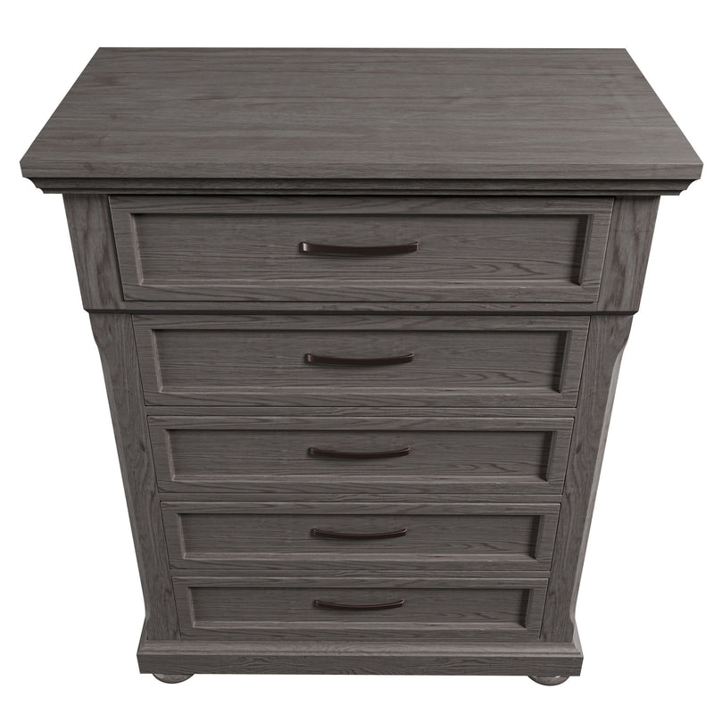 1 Piece Chest With Unique Legs - Antique Gray