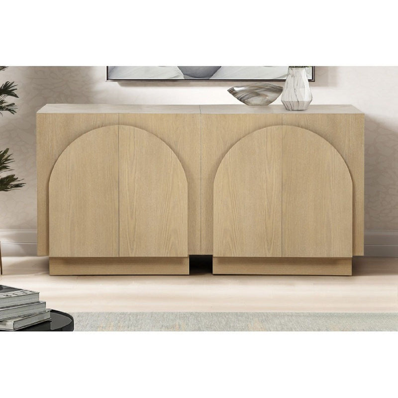 Modern Sideboard Buffet With Arched Cabinet Doors