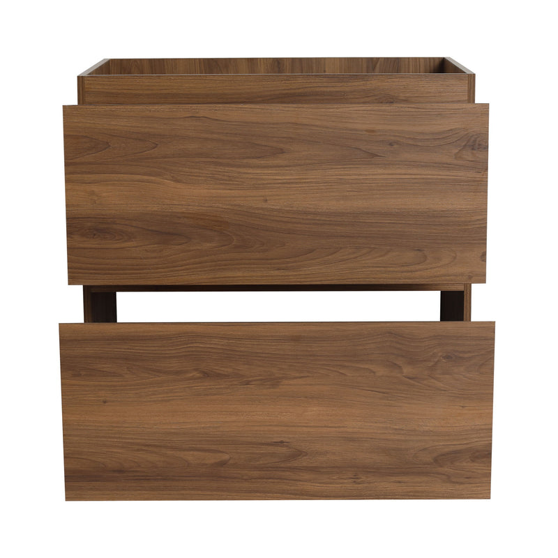 Modern Freestanding Bathroom Vanity Cabinet With Double Drawer