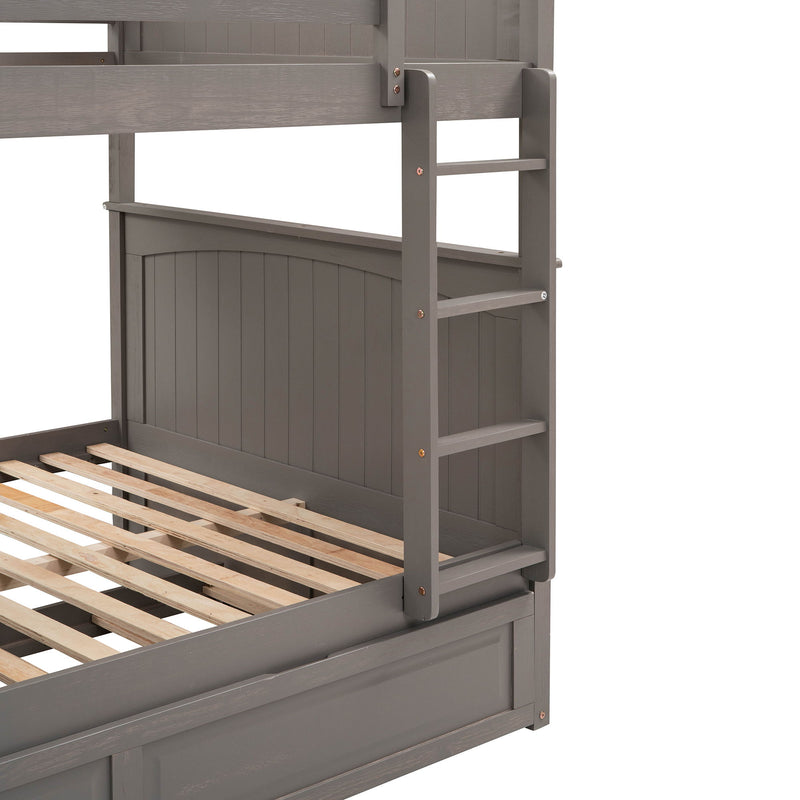 Bunk Bed With Twin Size Trundle, Guardrails