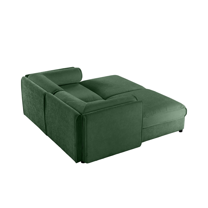 Contemporary Elegant Sofa With Storage And Ottoman
