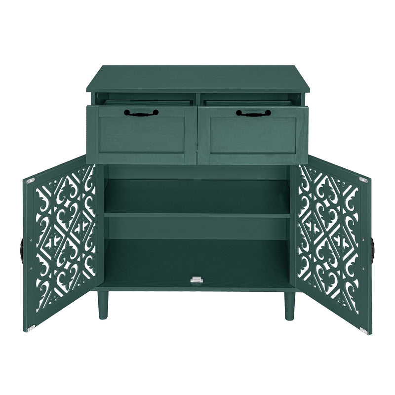 2 Door 2 Drawer Elegant Cabinet