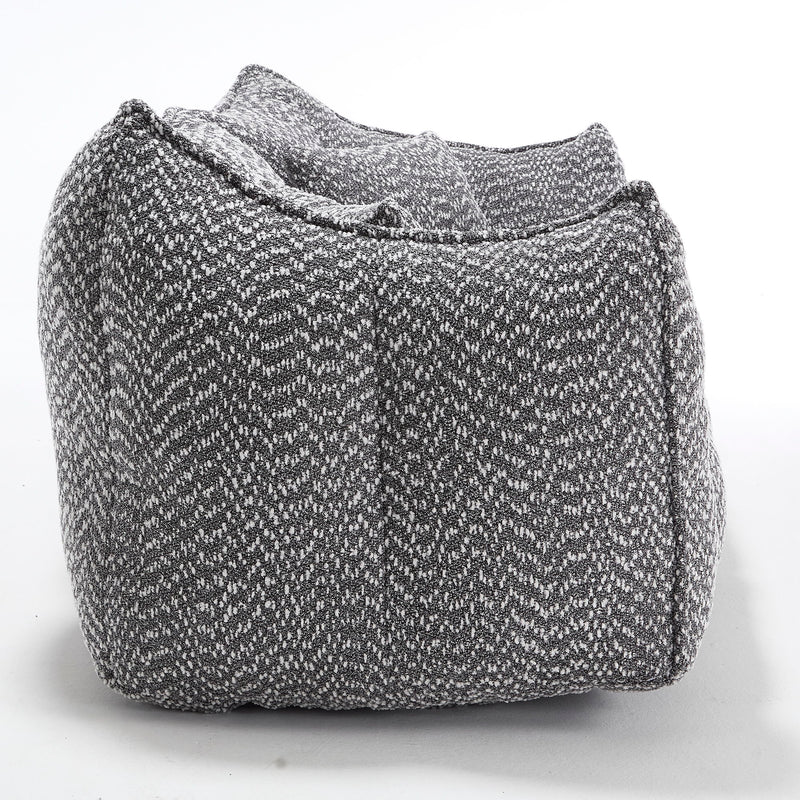 Comfortable Dual Beanbag Chair With High Resilience Foam Core For 2 People