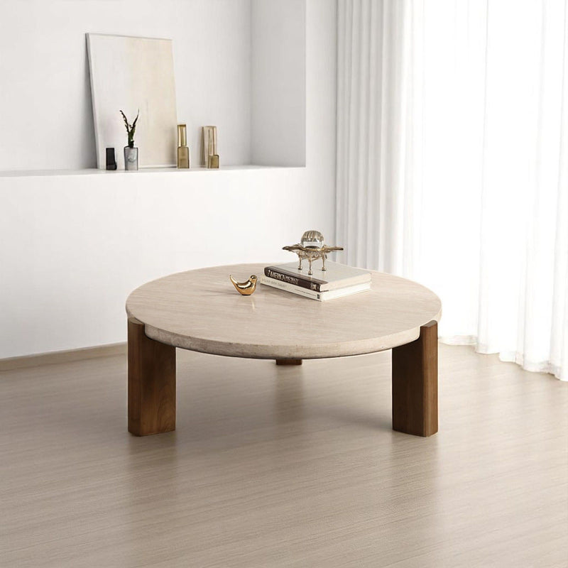 Leonardo - Coffee Table - Cream / Oak