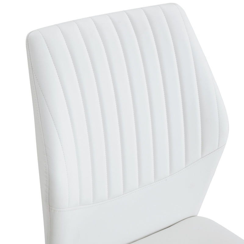 Luxury Simple High Resilience Dining Chair With Metal Legs