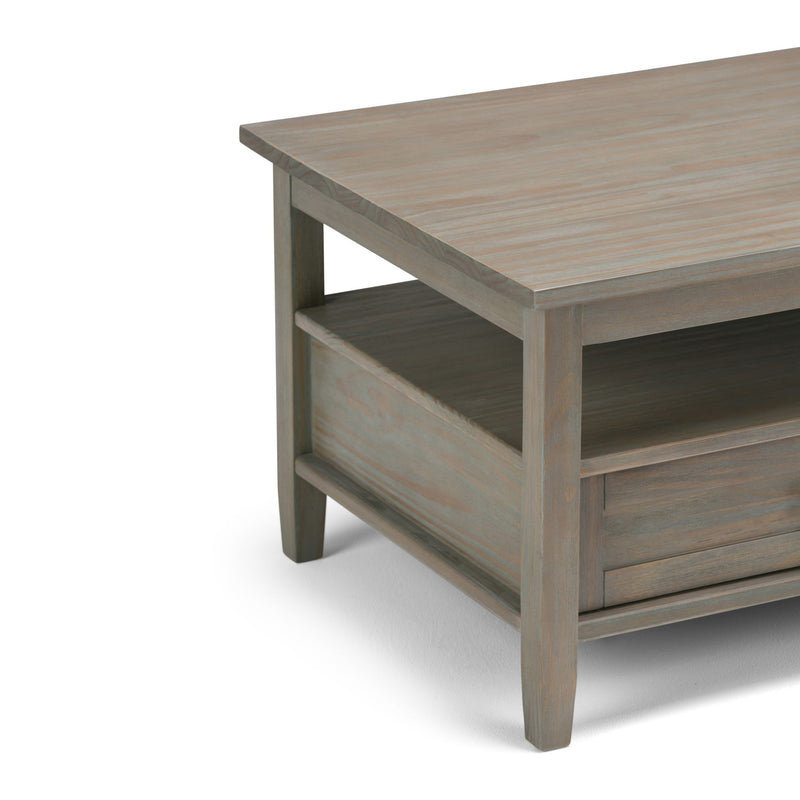 Warm Shaker - Coffee Table - Distressed Gray