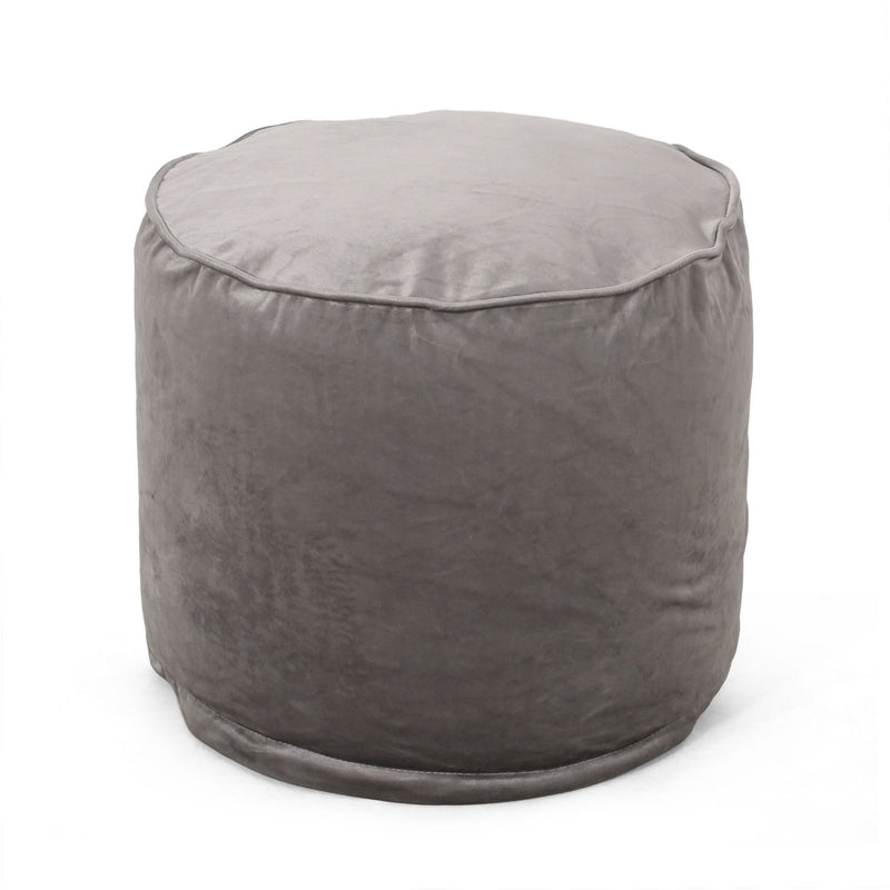 Shimon - Cylinder Pouf Ottoman And Floor Cushion