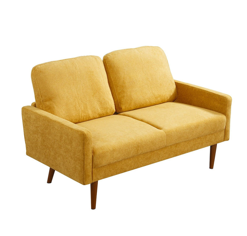 Loveseat Sofa, European Style With Sleek Design, Modern & Vintage Flair, Upholstered 2 Seater Couch