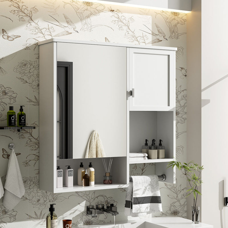 Modern Wall Mounted Bathroom Medicine Cabinet, Bathroom Wall Storage Cabinet With Mirror