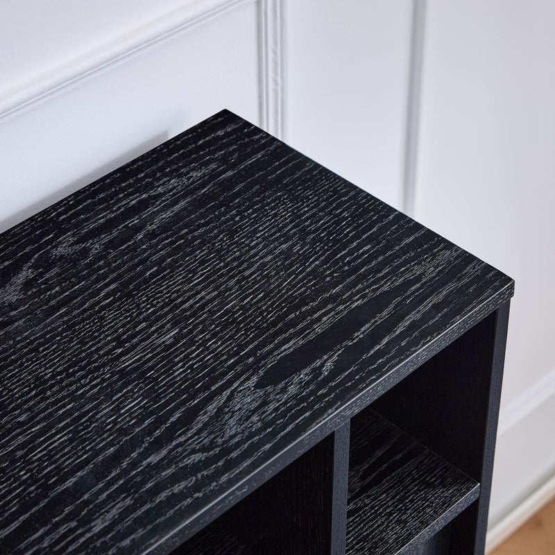 Fluted Sideboard Buffet Cabinet With 2 Doors And Adjustable Shelf, Storage Cabinet For Entryway