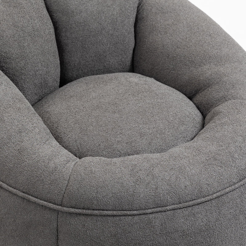 Bedding Bean Bag Sofa Chair High Pressure Foam With Footrest