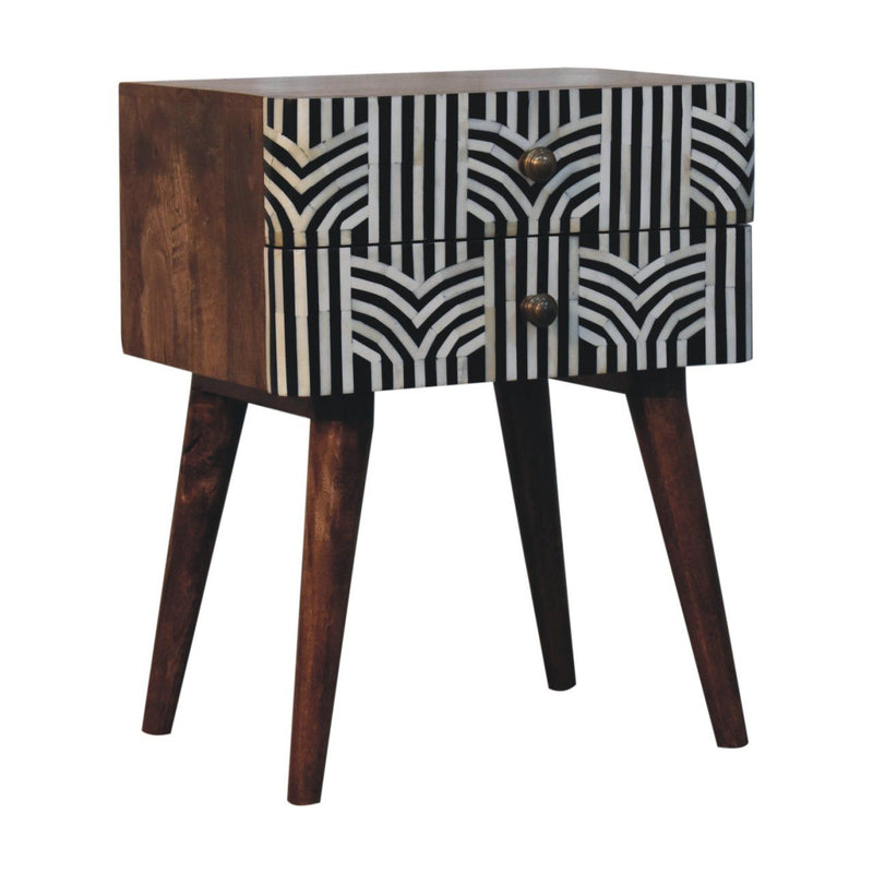 Edessa Bone Inlay Bedside