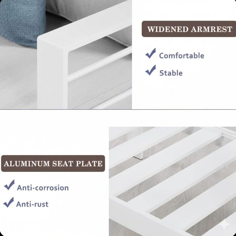 Outdoor Patio Set With All-Weather Thick Cushions