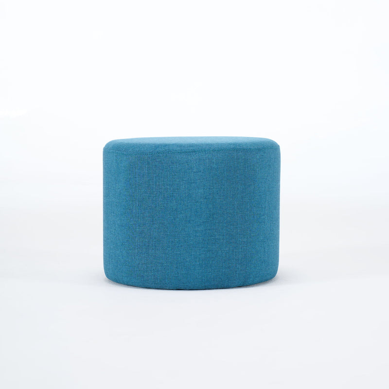 Nesting Ottomans, Round Coffee Table & Bench With Tray (Set of 2)