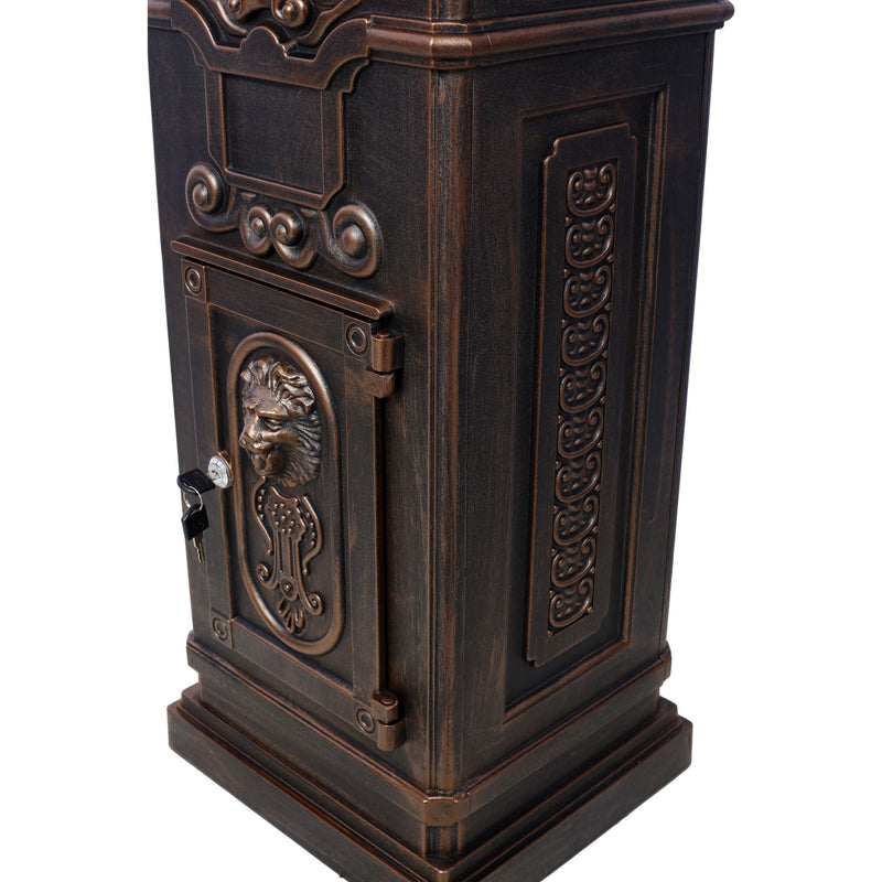 Mailboxs Residential Large-Capacity Letter Box, Rainproof Postbox Statue