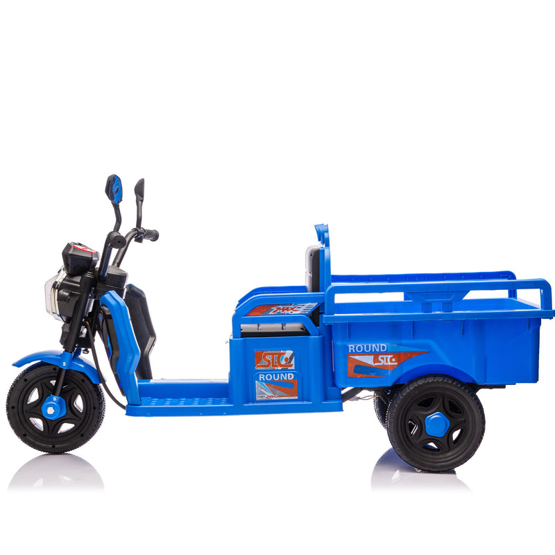 12V Kids Electric 3 Wheel Cargo Truck With LED Lights & Music