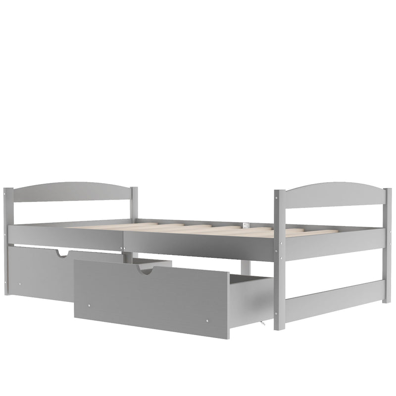 Platform Bed With 2 Drawers