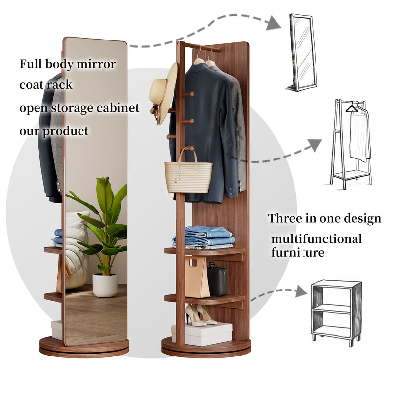 3 In 1 Multifunctional Full Length Clothing Mirror