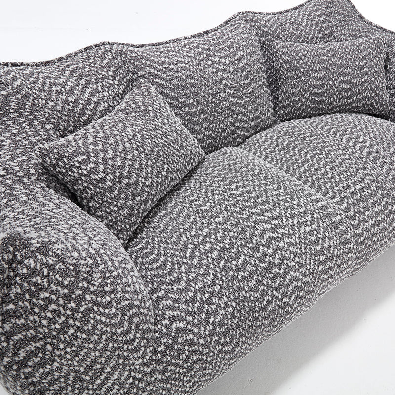Comfortable Dual Beanbag Chair With High Resilience Foam Core For 2 People