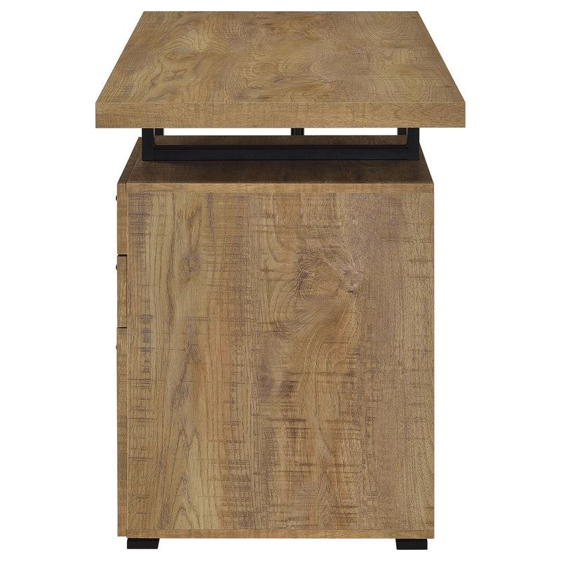 Trowbridge - 3 Drawer Office Desk - Mango Color