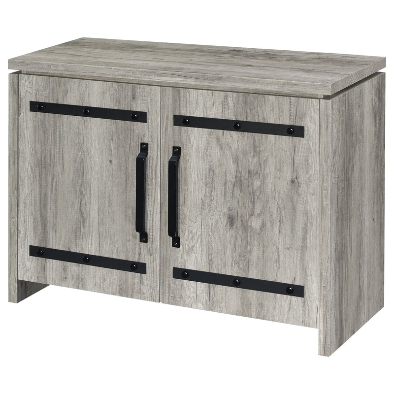 2 Door Accent Cabinet With Accents - Gray