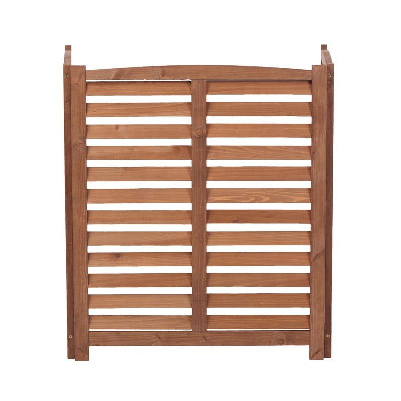 3 Panel Outdoor Wooden Air Conditioner Fence