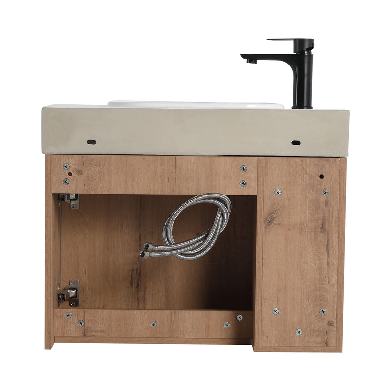 Sleek Design Freestanding Bathroom Vanity With Sink, Soft Close Door