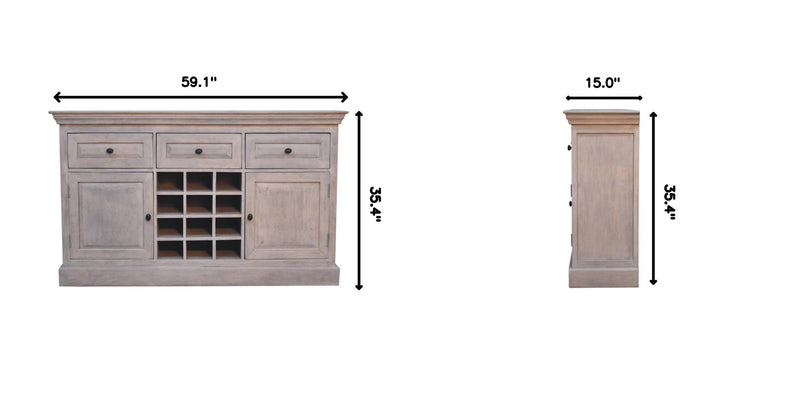 Wine Storage Unit - Natural / White