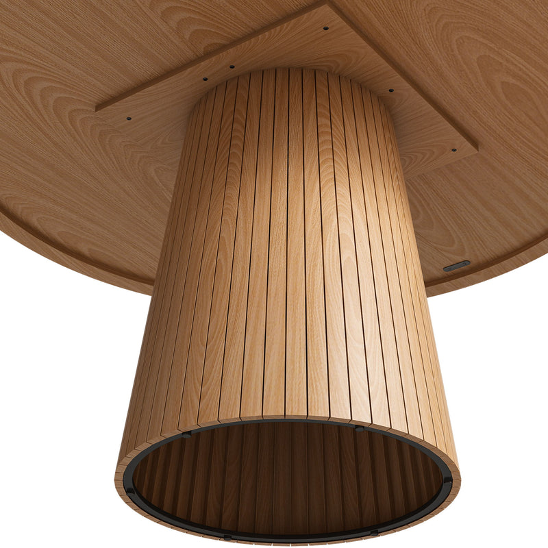 Round Dining Table With Strip Base