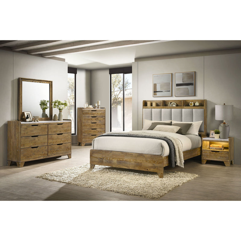 Packard - 6 Drawer Dresser - Oak