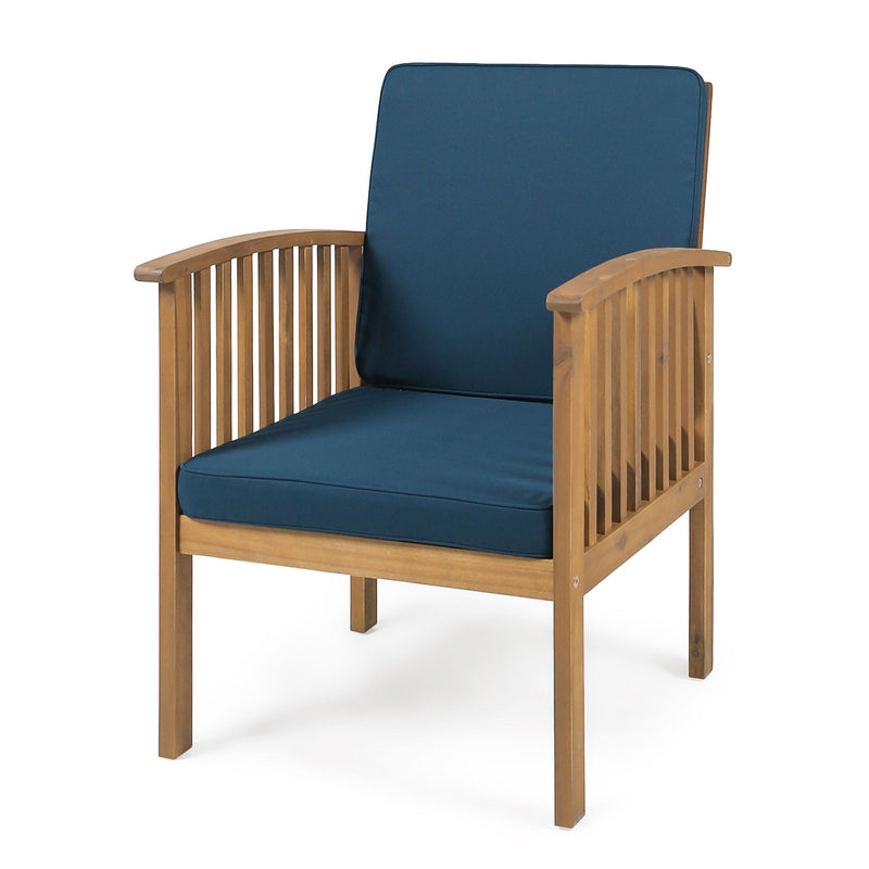 Casa - Acacia Club Chair Coastal Classic Outdoor Seating, Waterproof Fabric
