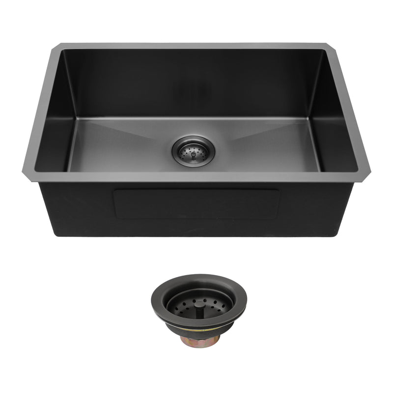 Undermount Kitchen Sink 16 Gauge Single Bowl Stainless Steel