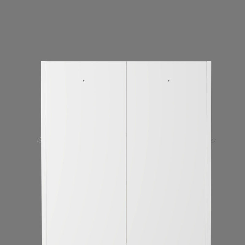 Pantry Cabinet With Adjustable Shelves Freestanding Kitchen Storage Organizer - White