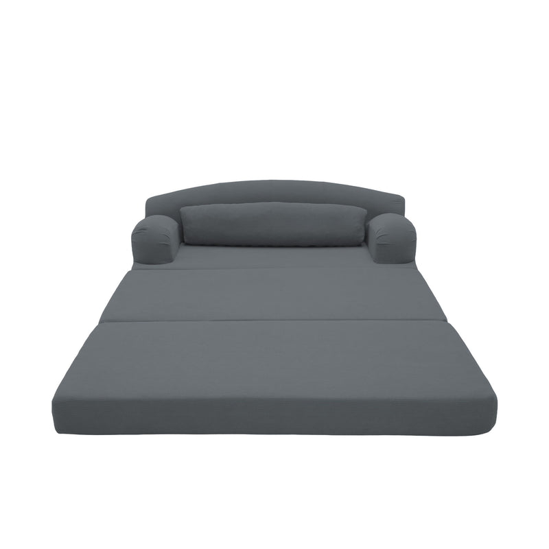 2 Seater Sofa Bed, Compact Foldable Floor Couch