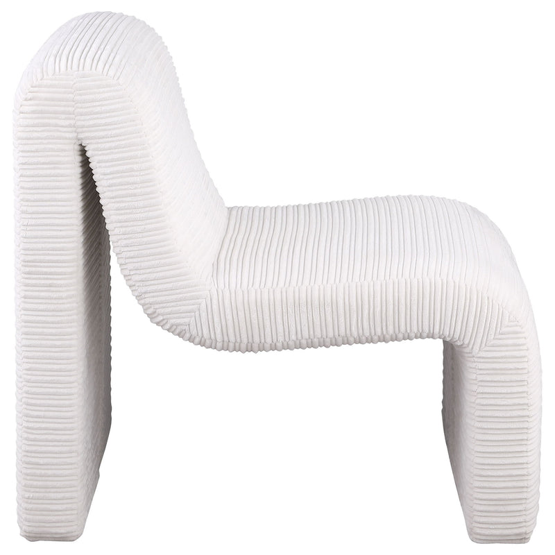 Winne - Curved Armless Accent Chair