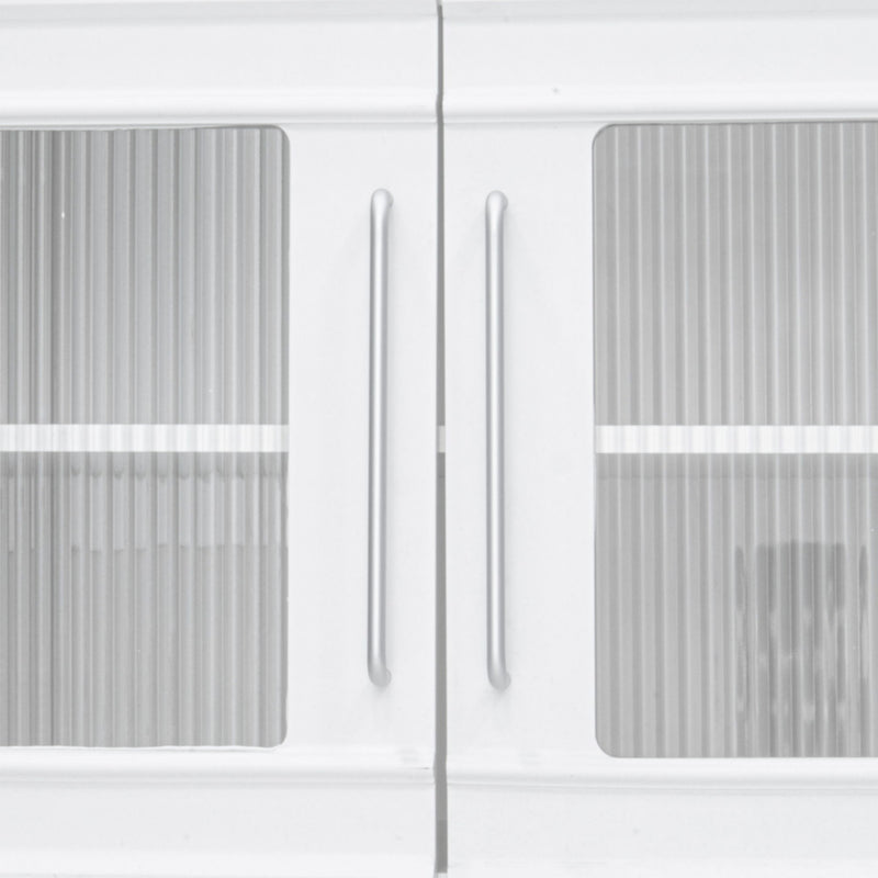 Wall Unit Modern Entertainment Center With Glass Doors