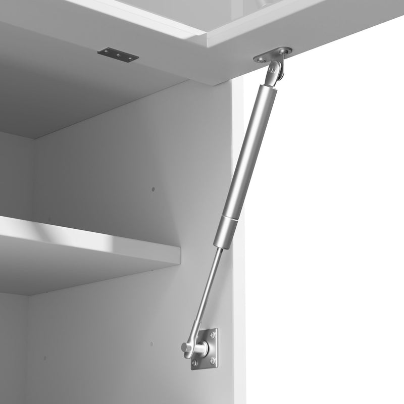 Pantry Cabinet With Hydraulic Flip Top And USB Charging Port
