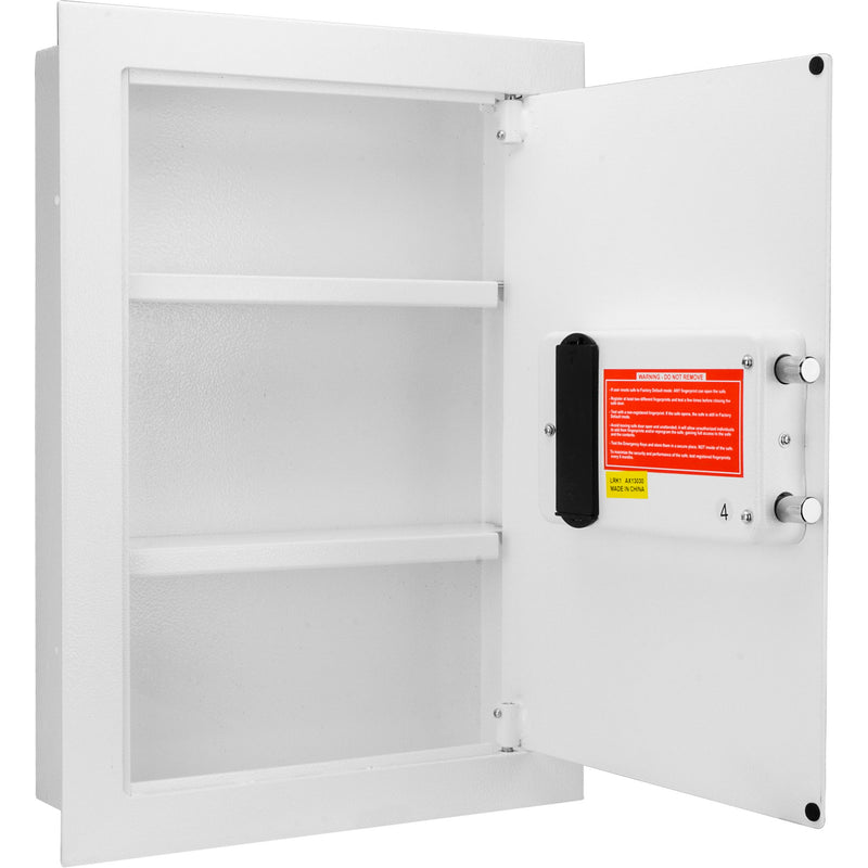 Biometric Wall Safe - White