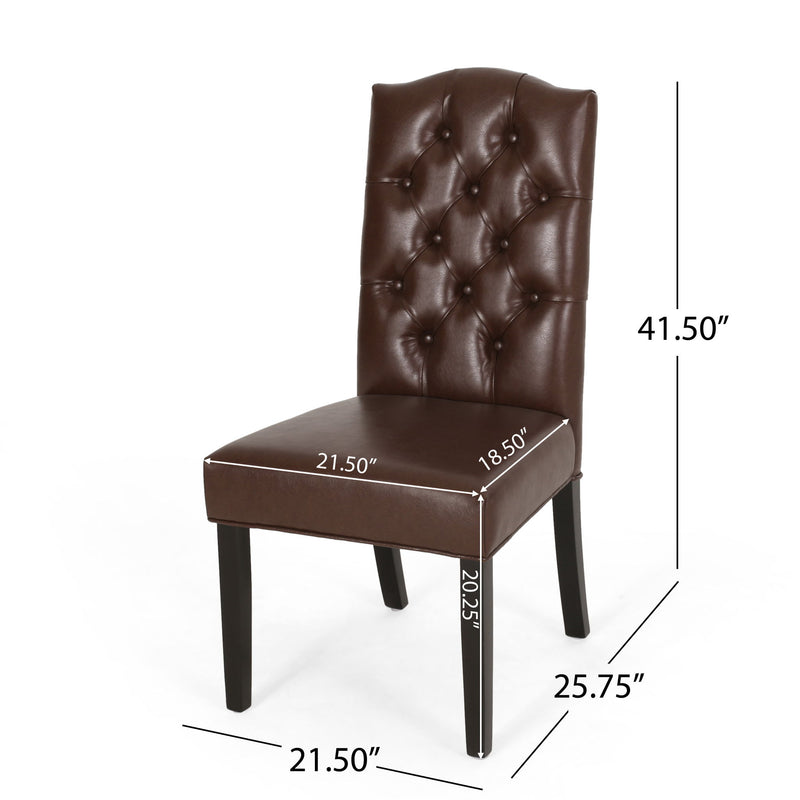 Harriet - Tufted Dining Chair With Button Tufting And Diamond Stitching