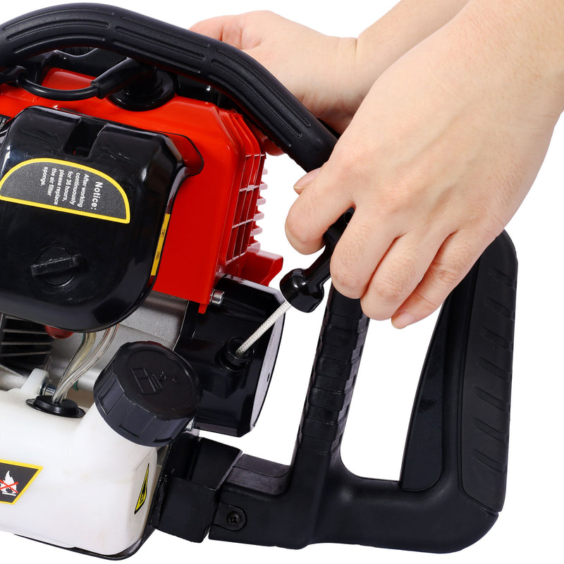 Industrial 52Cc 2 Stroke Gas Powered Concrete Cut Off Saw With Blade Steel - Red