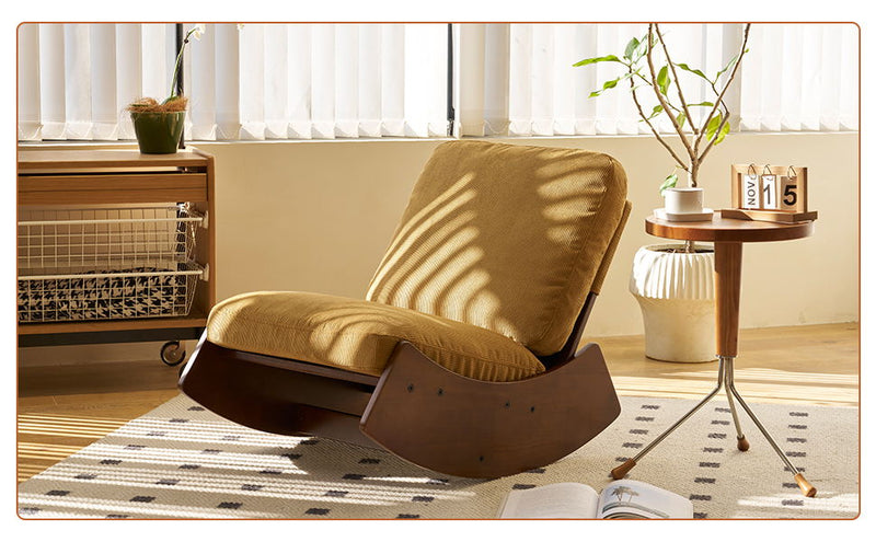 Comfortable High-Quality Upholstery Glider Rocking Chair
