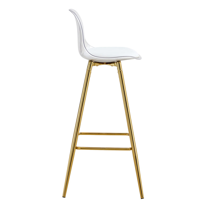Stylish Upholstered Bar Chairs With Metal Leg