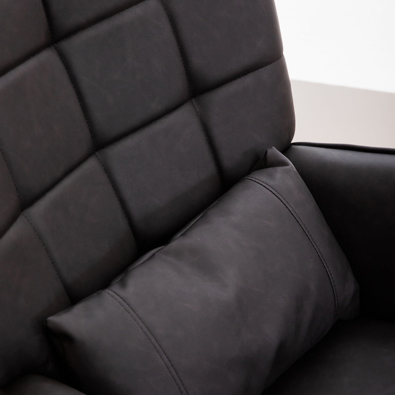 Modern Accent Arm Chair High Back With Metal Legs And Soft Padded